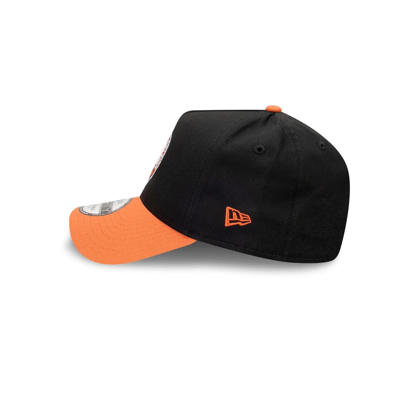 Boston Celtics Hat - Burnt Redwood 2-Tone Black Orange 9Forty A-Frame NBA Snapback Cap - New Era